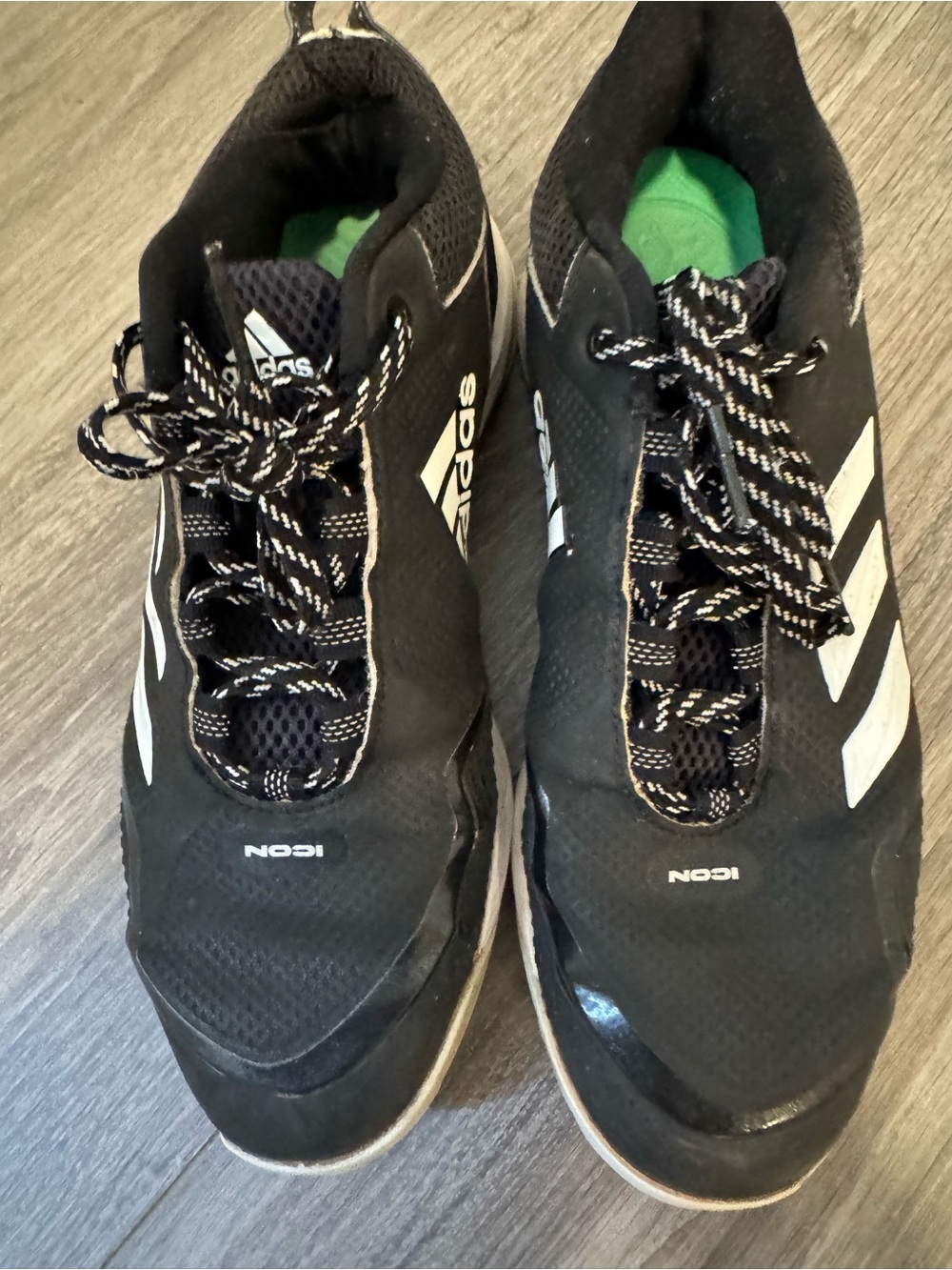 adidas Black and White Men's ICON Athletic Sneakers